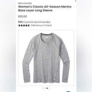 Women’s Merino 150 Smartwool Base Layer S